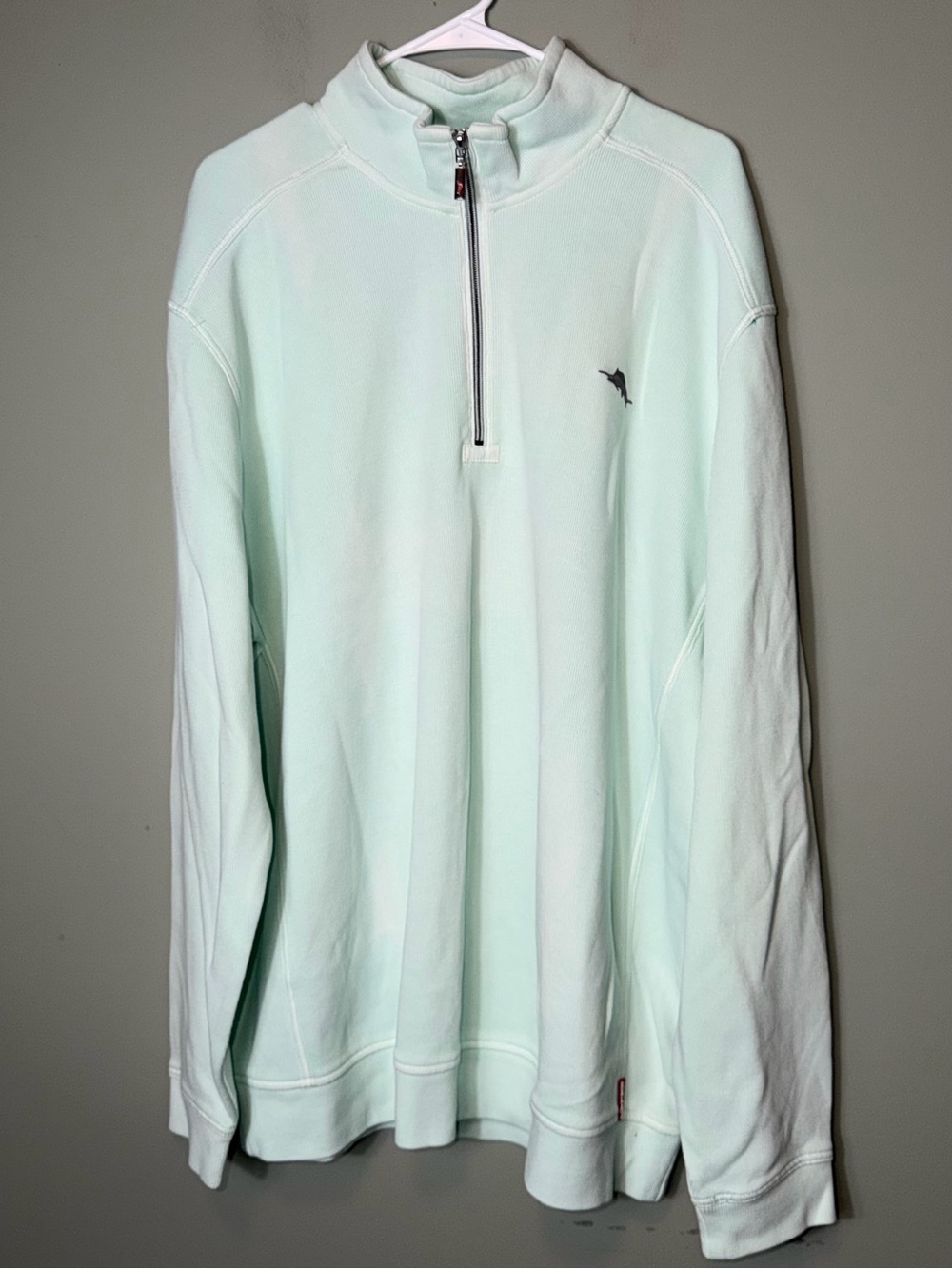 Tommy Bahama Relax Men’s Light Green Quarter Zip Shirt XXL